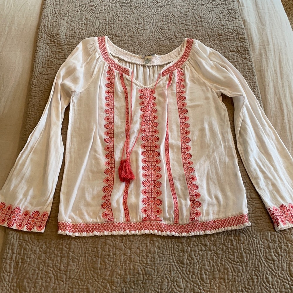 Lucky Brand peasant blouse